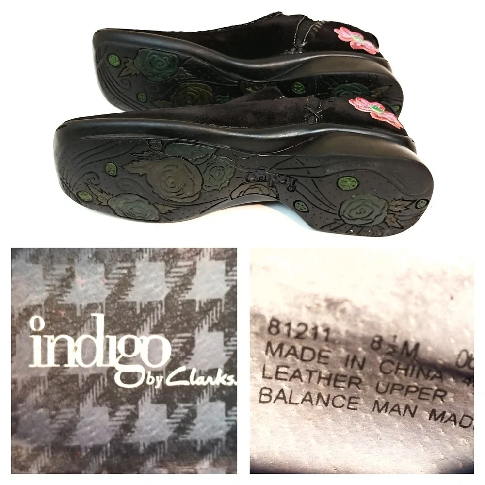 Indigo by Clarks Black Suede Shoes - Picture 5 of 6